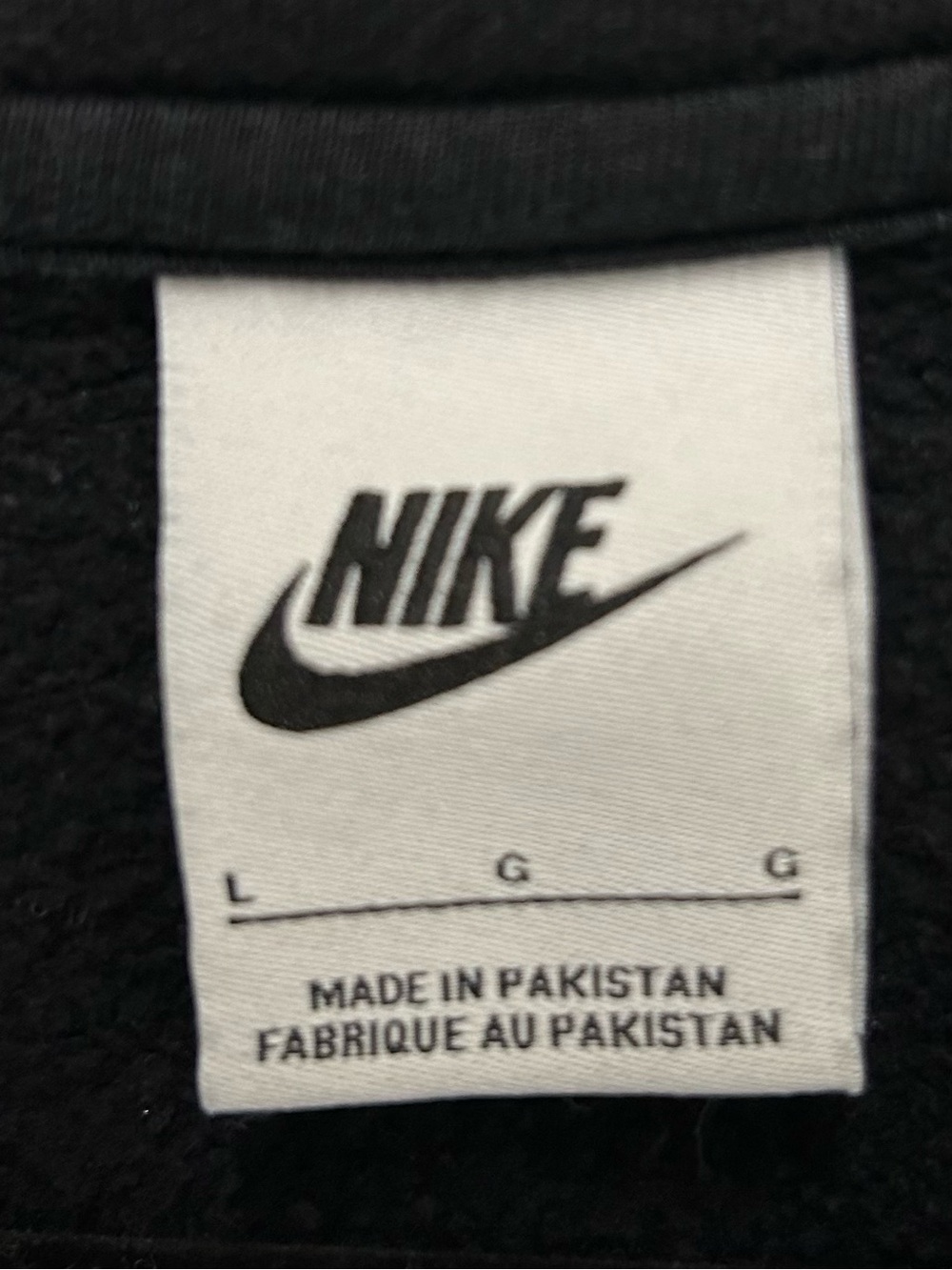 Nike Black Full-Zip Hooded Sweatshirt with White Logo - Picture 3 of 11